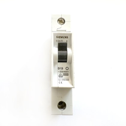 Siemens 5SX21 D13 13A 13 Amp MCB Circuit Breaker Type D